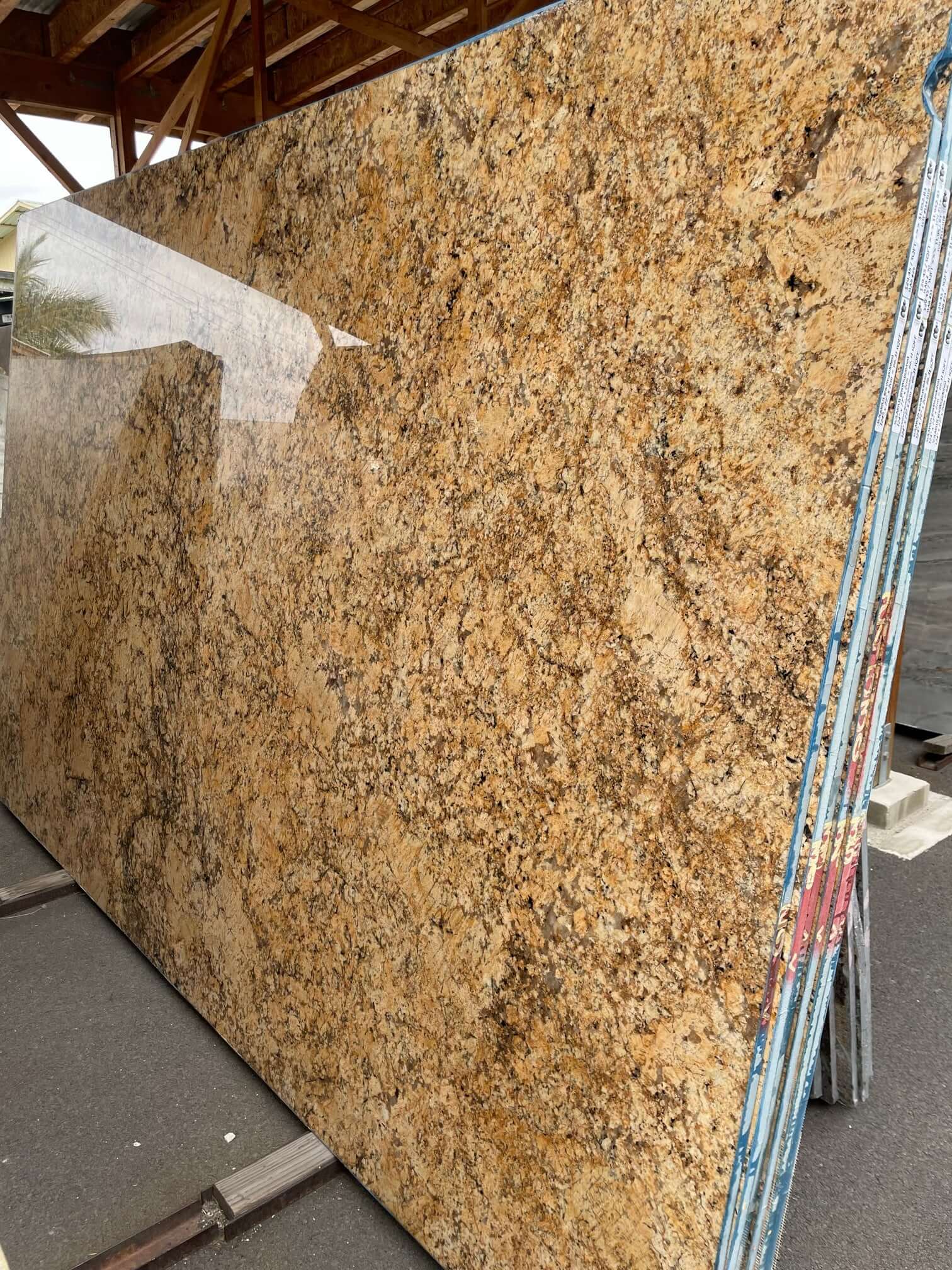 Solarius Granite polished 2cm thick slab - Rocks in Stock