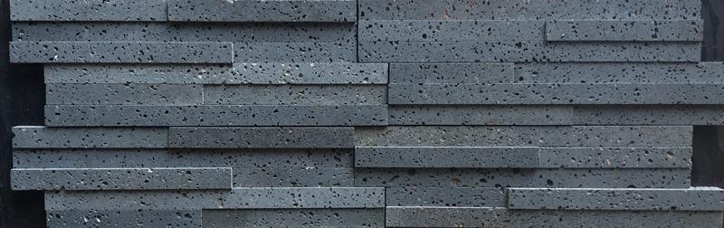 Basalt-Wallveneer-PUKA LAVA GREY Basalt honed ledger- Stone Supplier - Rocks in Stock