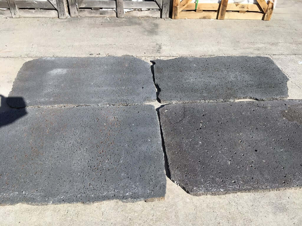 Puka Lava Grey Rectangle Random Edge Paver & Flagstone - Rocks in Stock