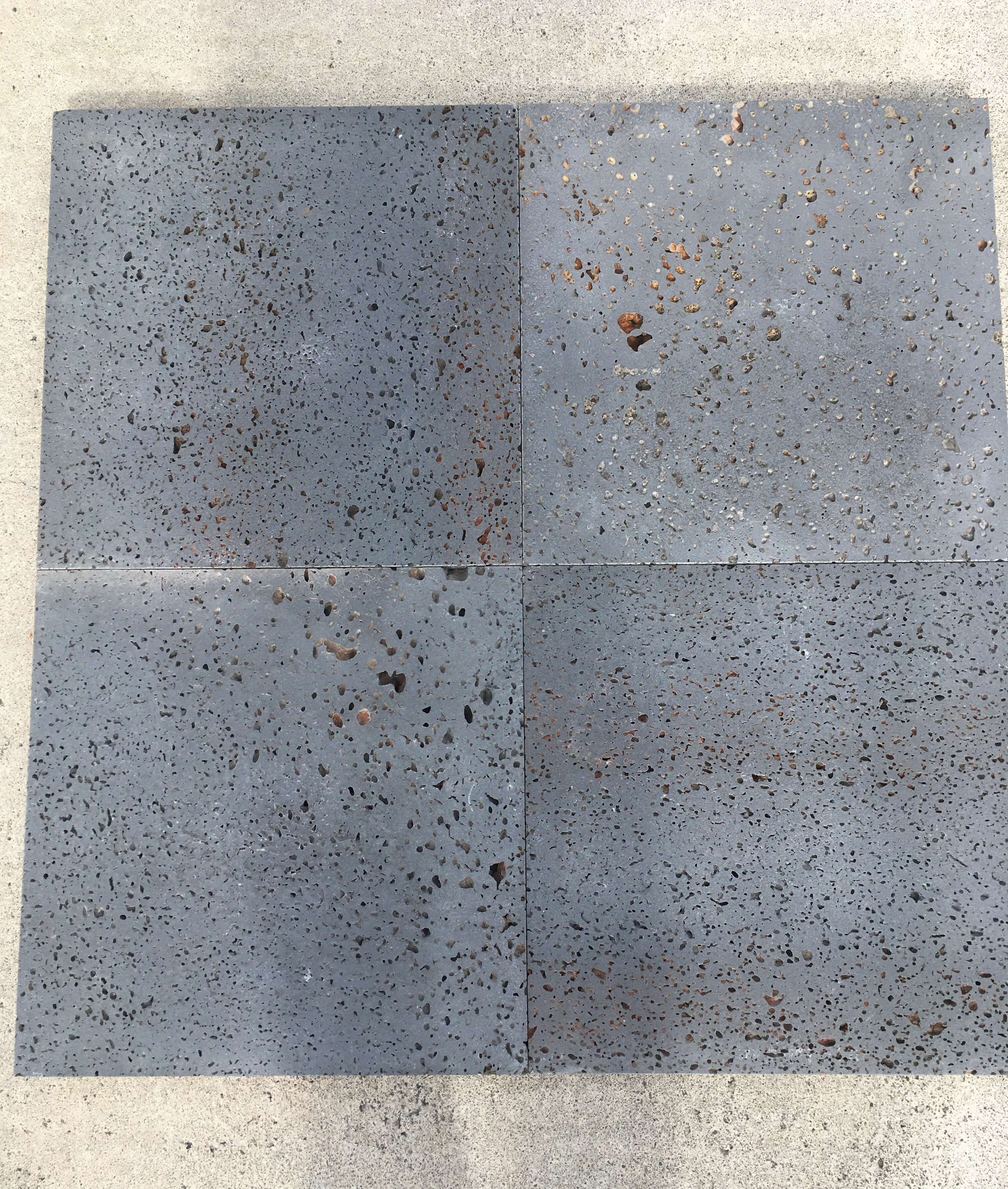 Puka Lava Grey Straight Edge Basalt brushed Paver - Rocks in Stock