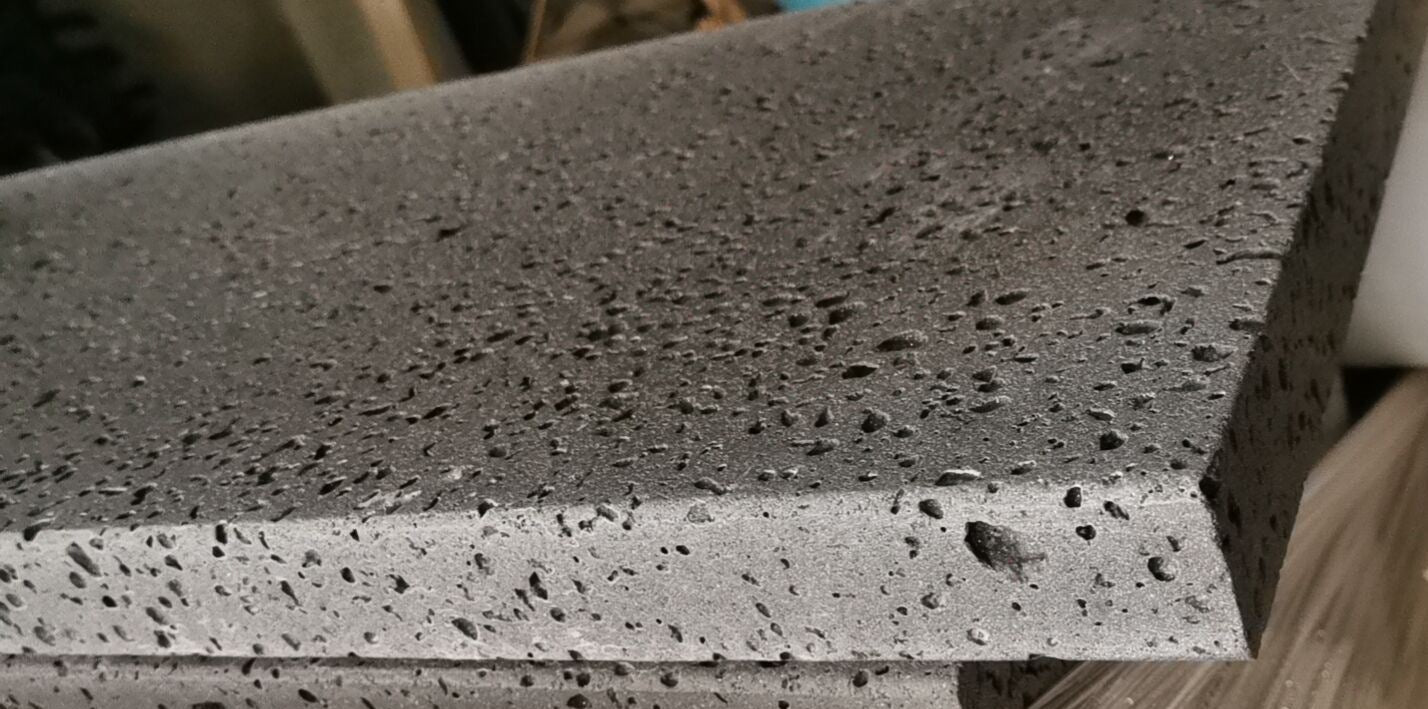 Puka Lava Grey Basalt brushed pool coping - Rocks in Stock