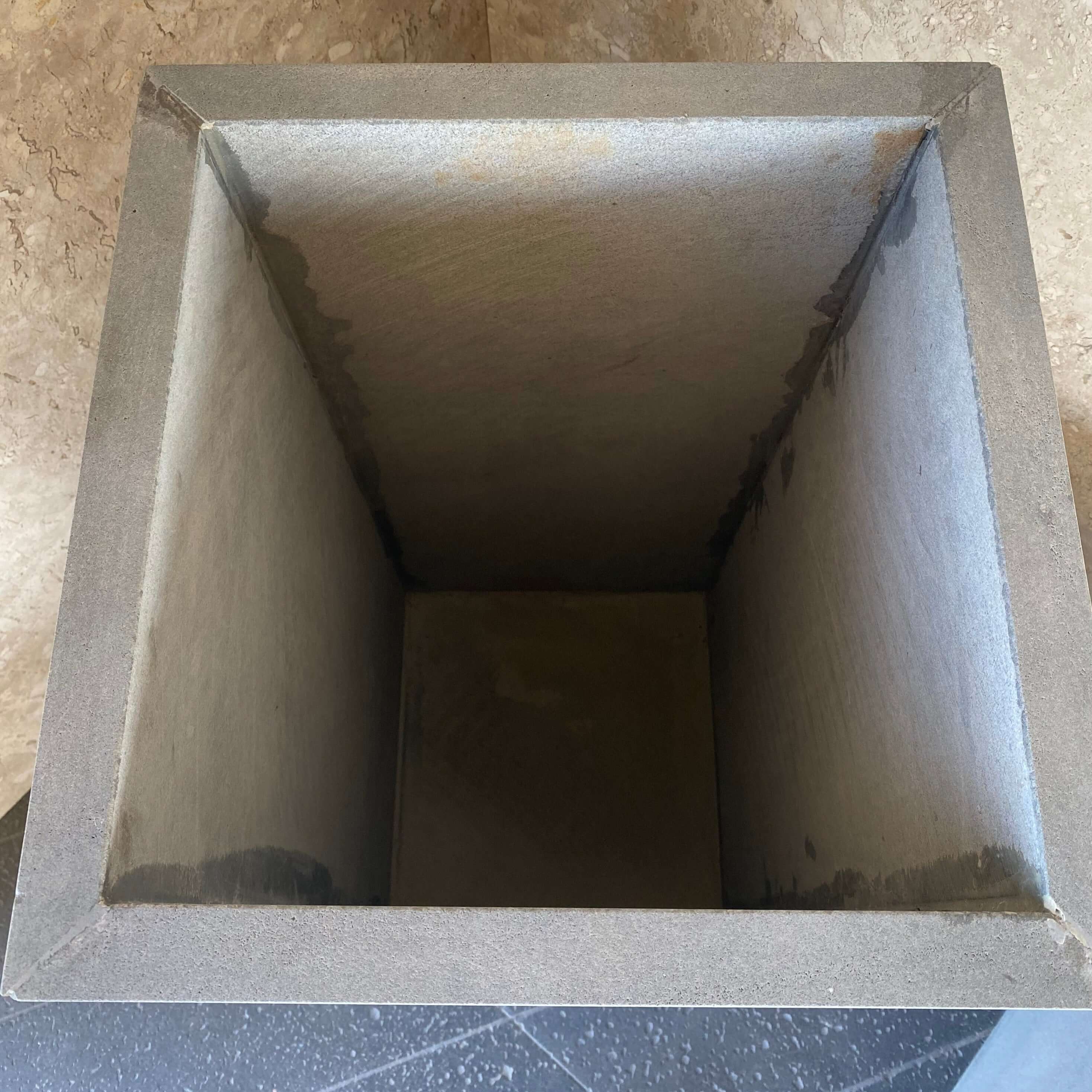 Solid Lava Grey Planter Tall - Rocks in Stock