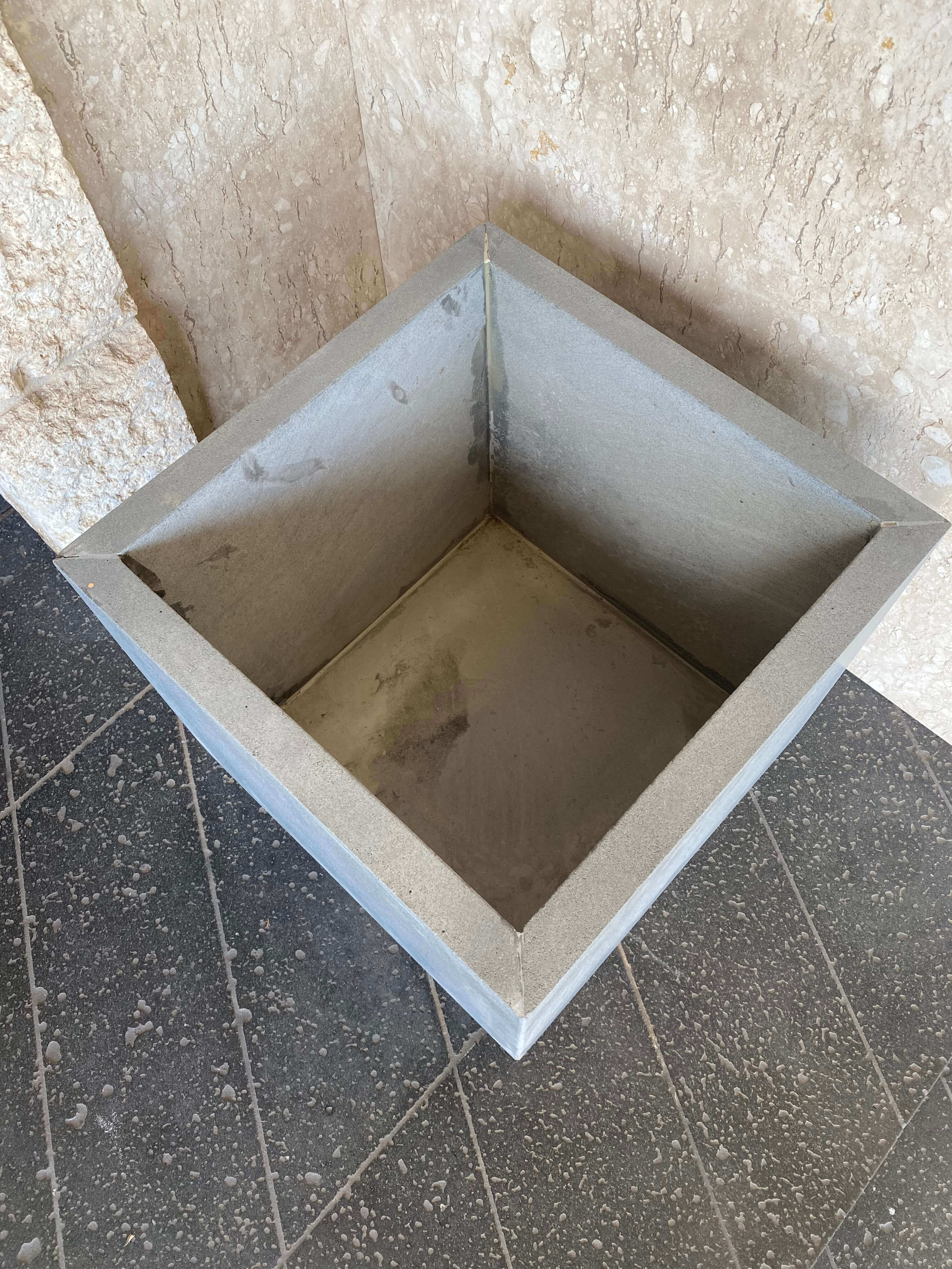 Solid Lava Grey Planter Medium - Rocks in Stock