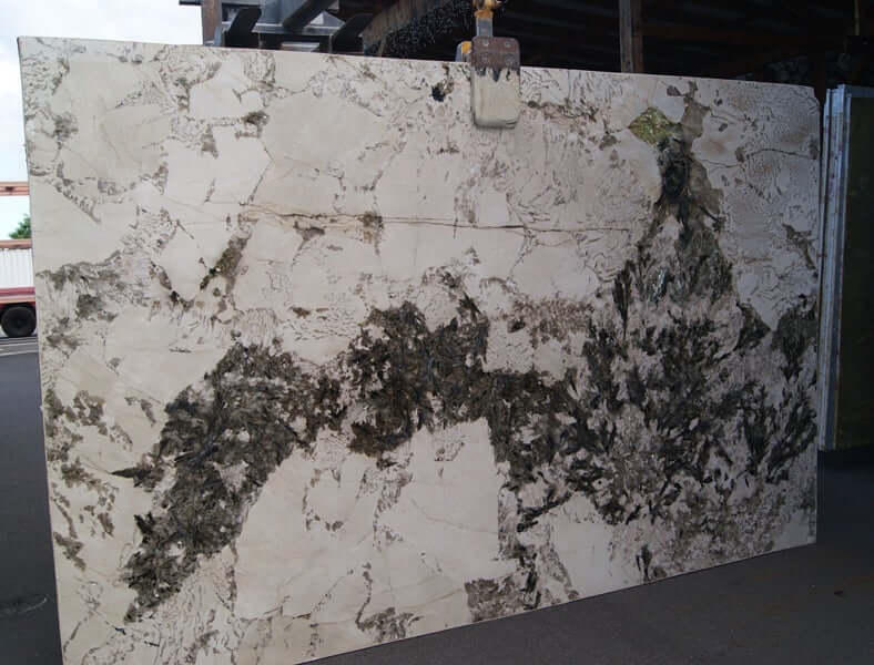 Black Crystal Granite polished 2cm thick slab - Rocks in Stock