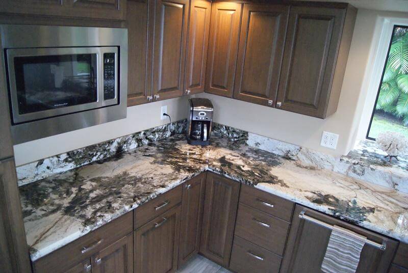 Black Crystal Granite polished 2cm thick slab - Rocks in Stock