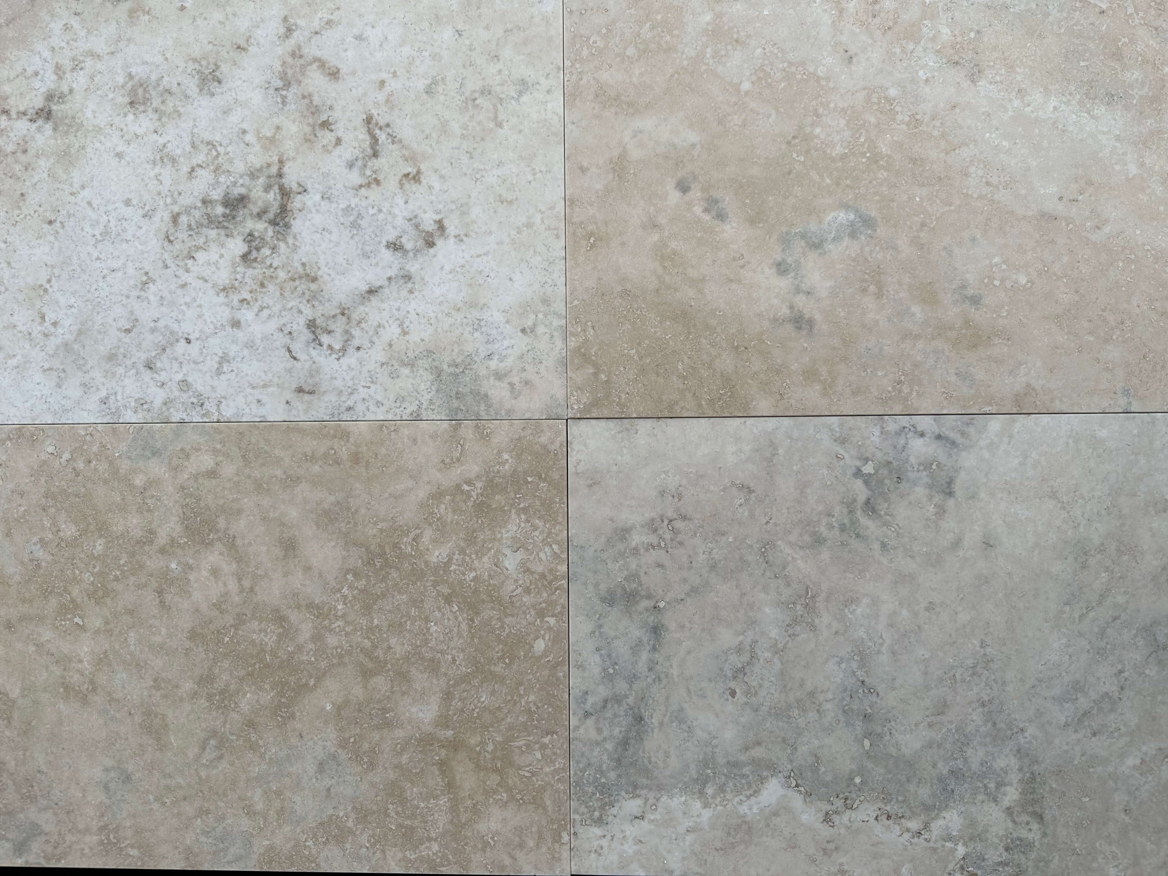 Lilac Light Travertine honed filled 24x12 Tile - Rocks in Stock