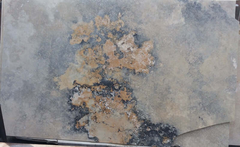 Paniolo Travertine honed filled 2cm thick slab - Rocks in Stock