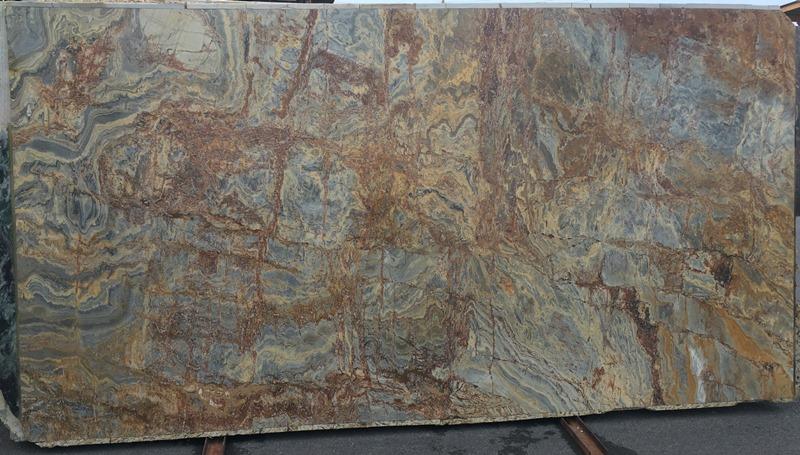 Desert Bamboo Quartzite polished 2cm thick slab - Rocks in Stock