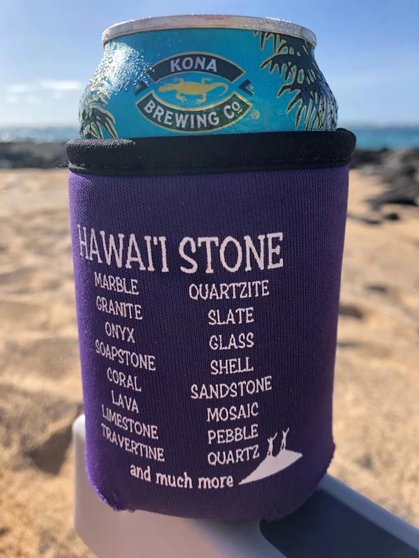 HAWAI'I STONE KOOZIE Purple Guys - Hawai'i Stone Fashion