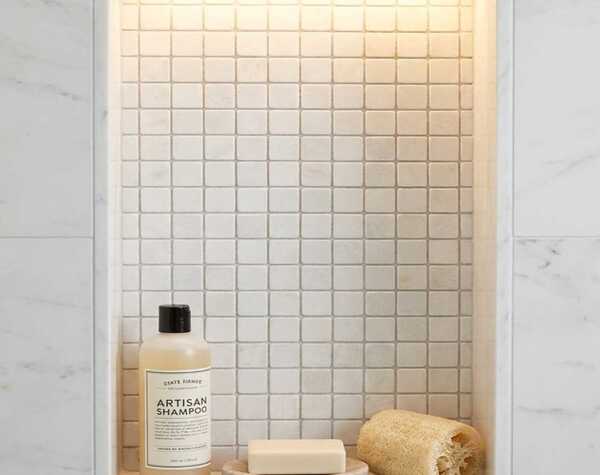 Bathroom | Bianco White 2x2, Squares, Mosaic - Mediterranean