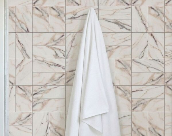 Bathroom | Tiger Black, Rectangular, Tile -  Mediterranean