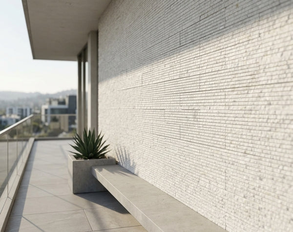 Outdoor Wall | Glacier White, Rustic, Cladding - Havai'iano
