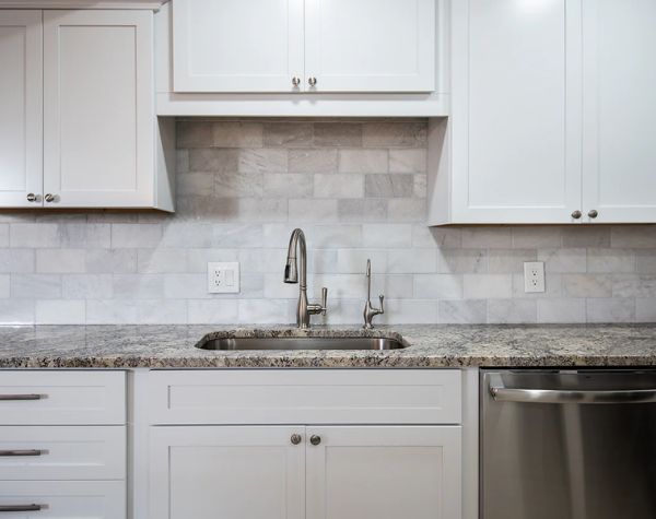 KITCHEN GLACIER WHITE RECTANGLE 8X4 - HAVAIIANO