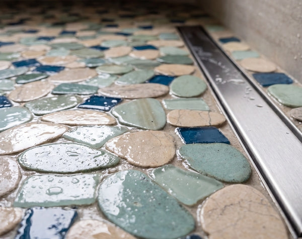 Bathroom | Indah Shaved Mix, Flat Sea Glass, Pebble - Havai'iano