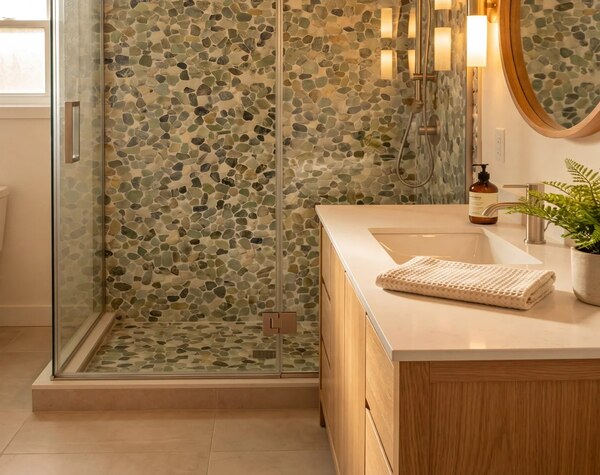 Bathroom | Sage Onyx, Flat, Pebble - Havai'iano