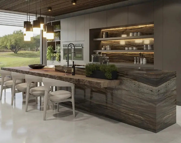Kitchen | Sandalus Quartzite leather
