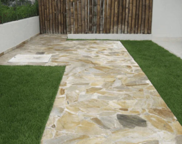 daffodil-yellow-quartzite-paver-rocks-in-stock