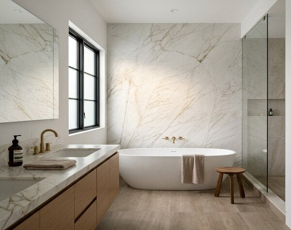Bathroom | Bianco Australe Marble Polished
