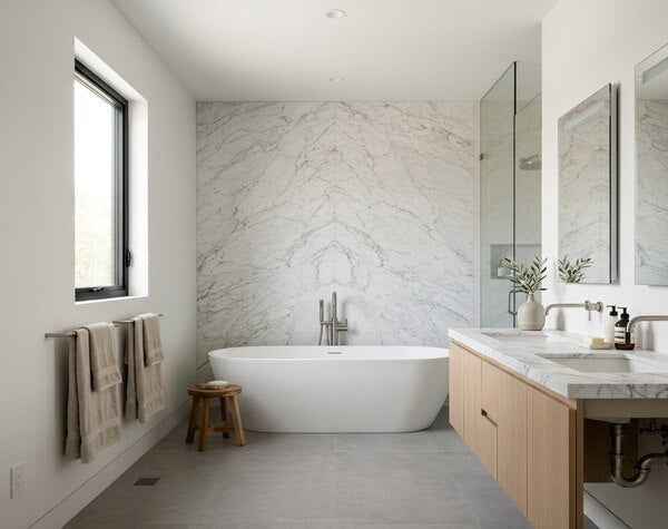 Bathroom | Calacatta Cremo Marble Polished