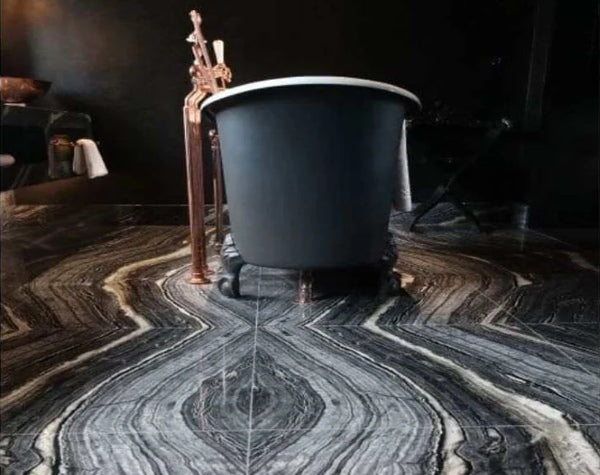 Bathroom | Silver Wave Marble Polished