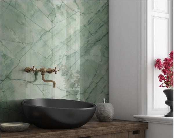 Bathroom | Verona Green Quartzite polished