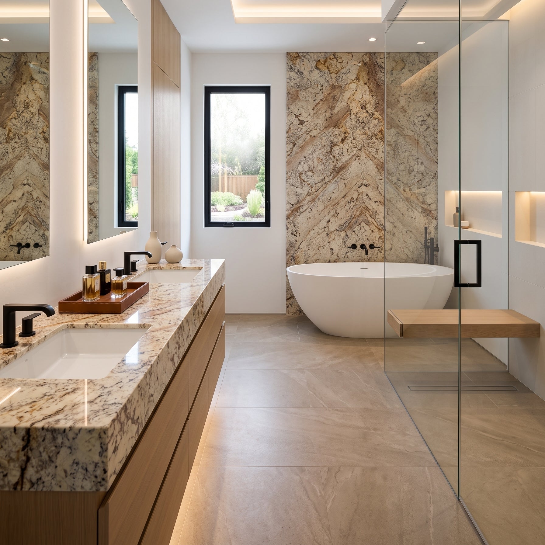 TYPHOON BORDEAUX Granite polished 2cm thick - Slab