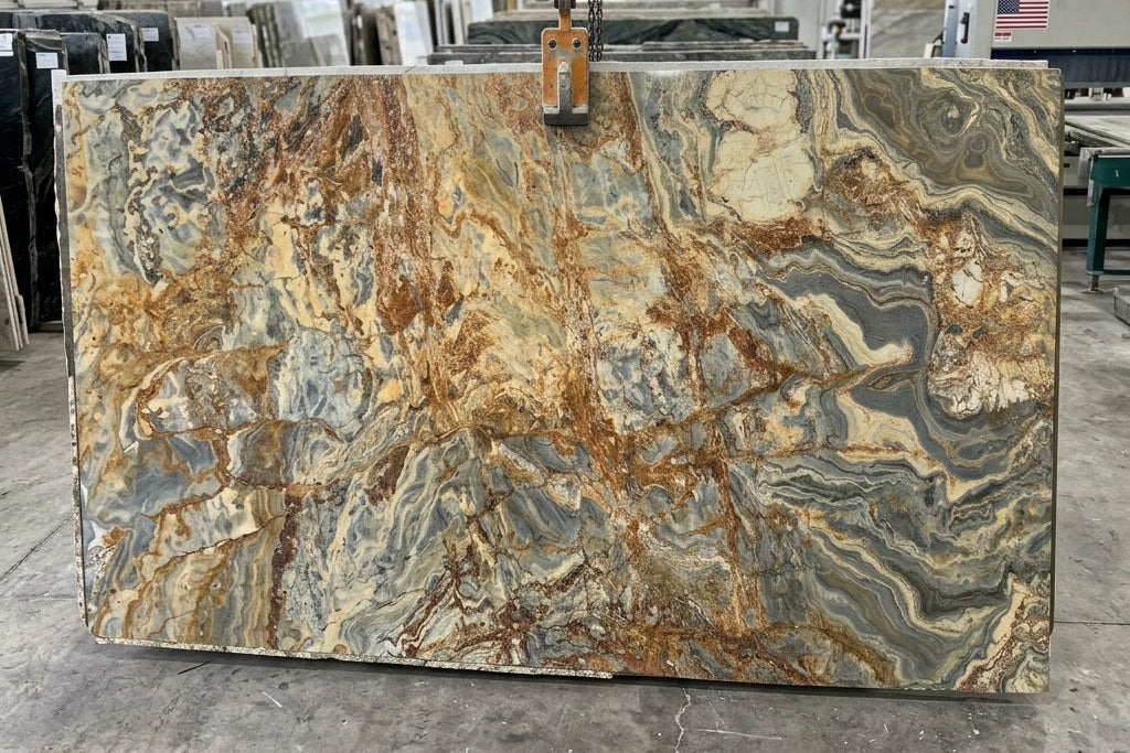 DESERT BAMBOO Quartzite polished  2cm thick - Slab