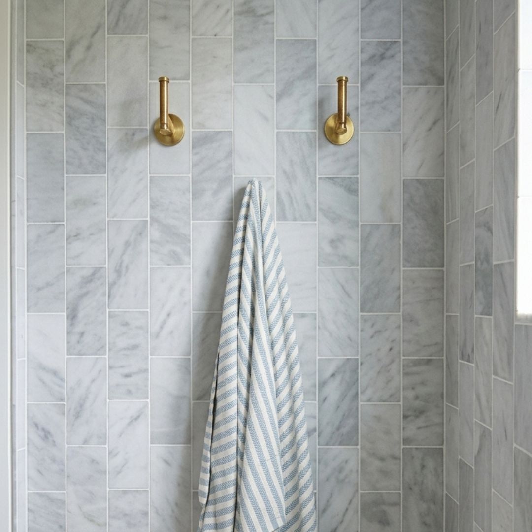 BIANCO GREY, RECTANGULAR, 12" x 24" (2 SF/PC) Tile - Mediterranean