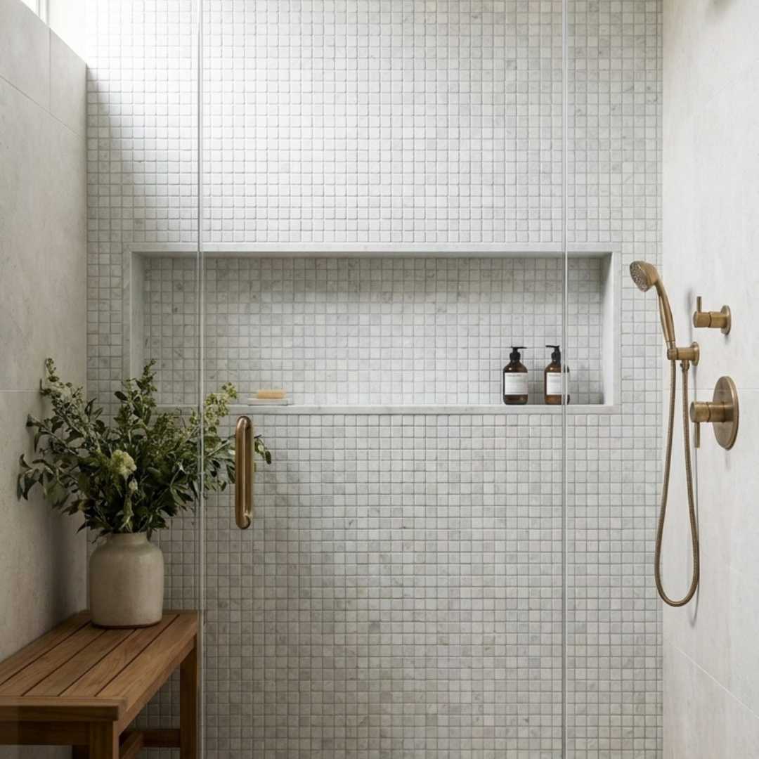 BIANCO WHITE, SQUARES 1X1 - 12" x 12" - (1 SF/PC)