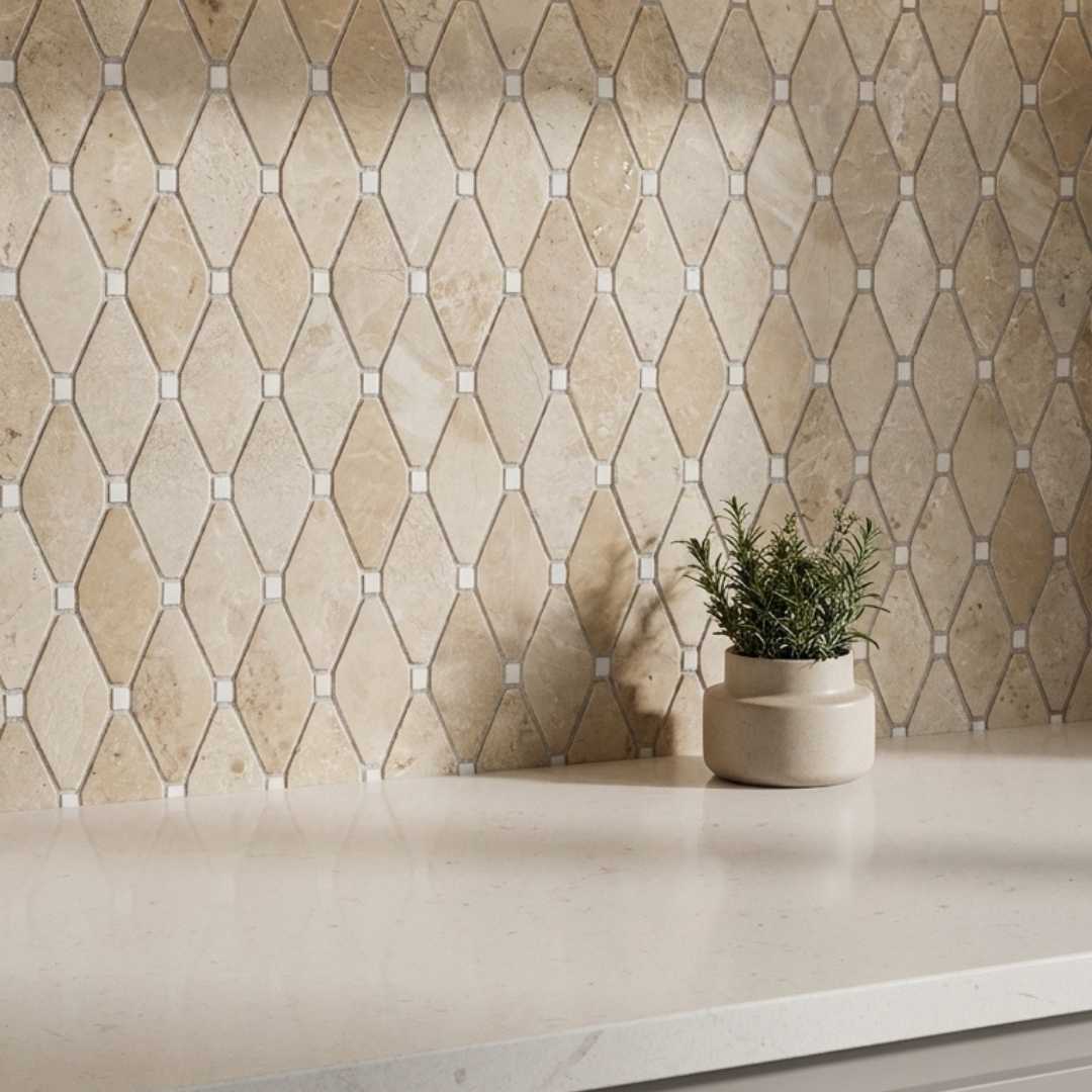 DIAMOND & OCTAGON, BRAID 12" x 12" - (1 SF/PC)