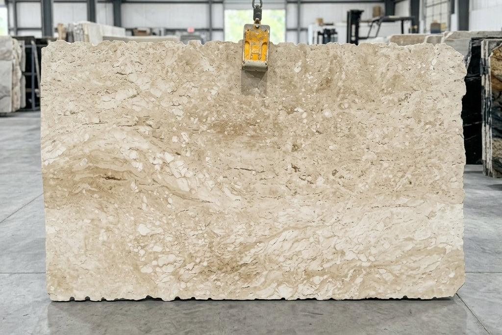 PINE TREE Travertine polished 2cm thick - Slab