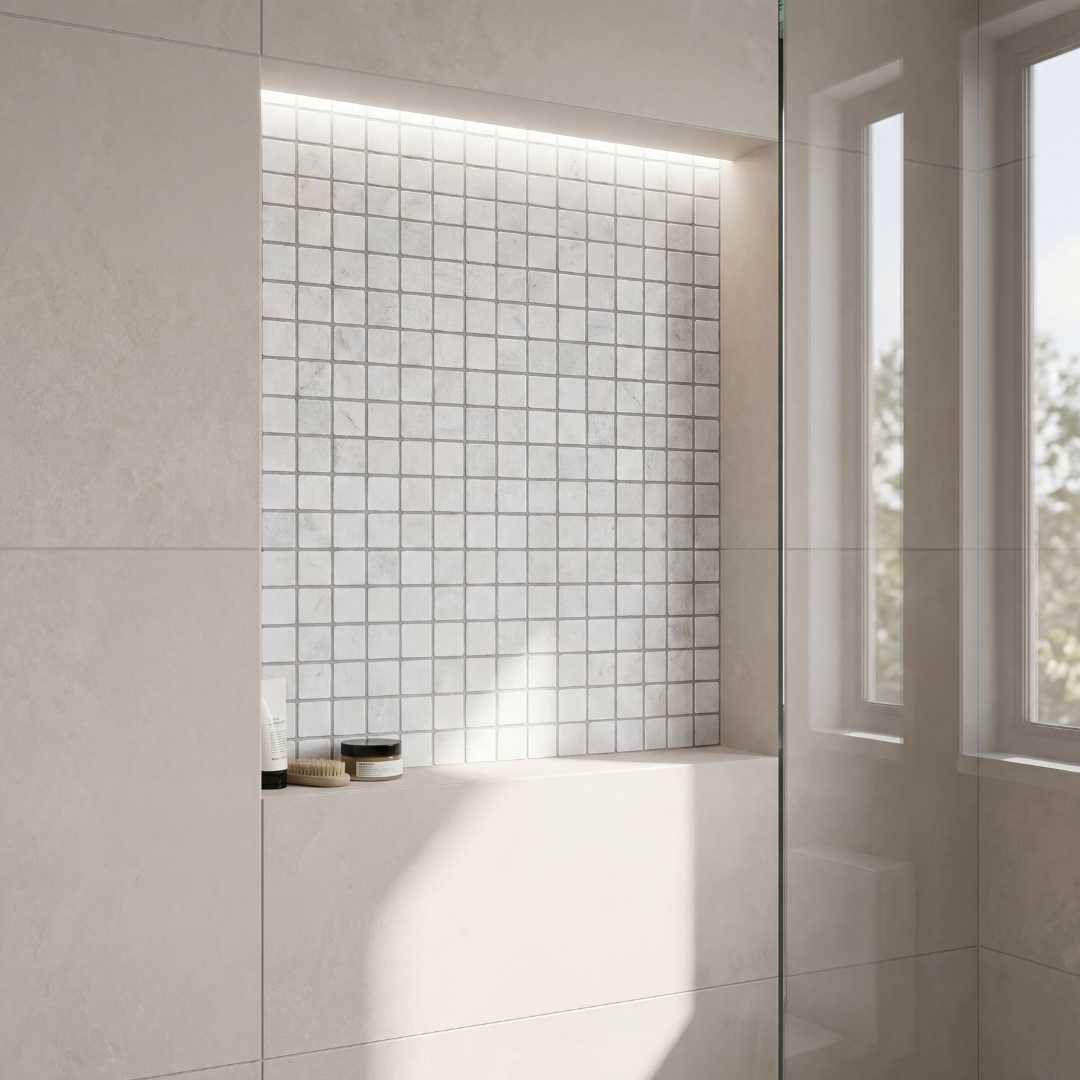 GLACIER WHITE, SQUARES 2x2 - 12.75" x 11.5" (1 SF/PC) - Havai'iano