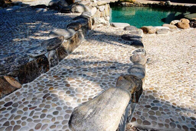 Pebble-Mosaic-MALUKU TAN Pebble Mosaic Cloud- Stone Supplier - Rocks in Stock