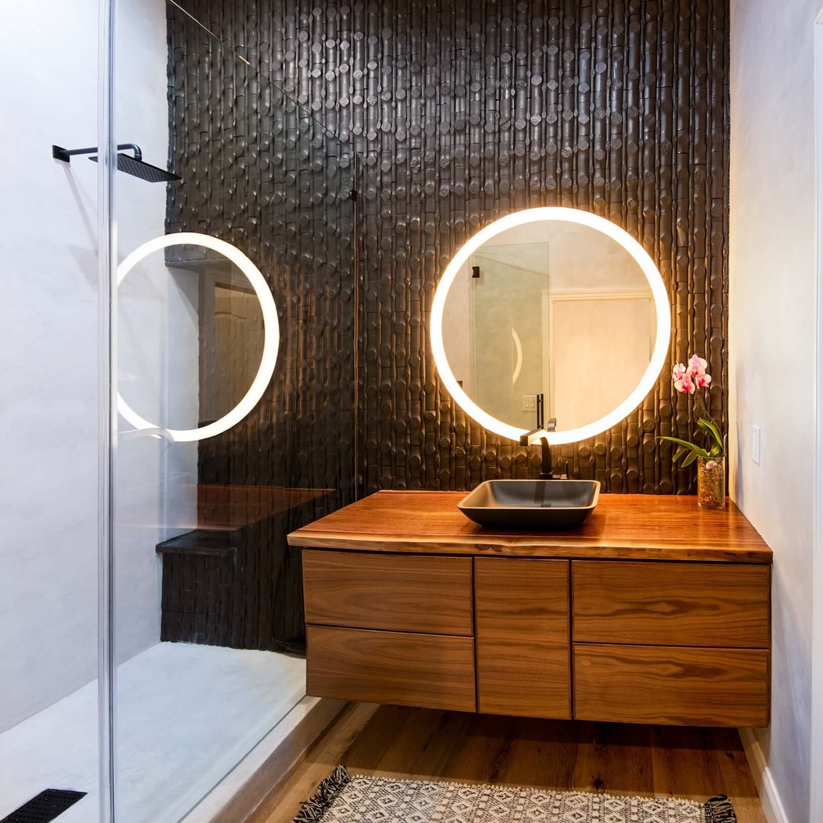 Pure Black Bamboo Dot Havaiiano - Rocks in Stock