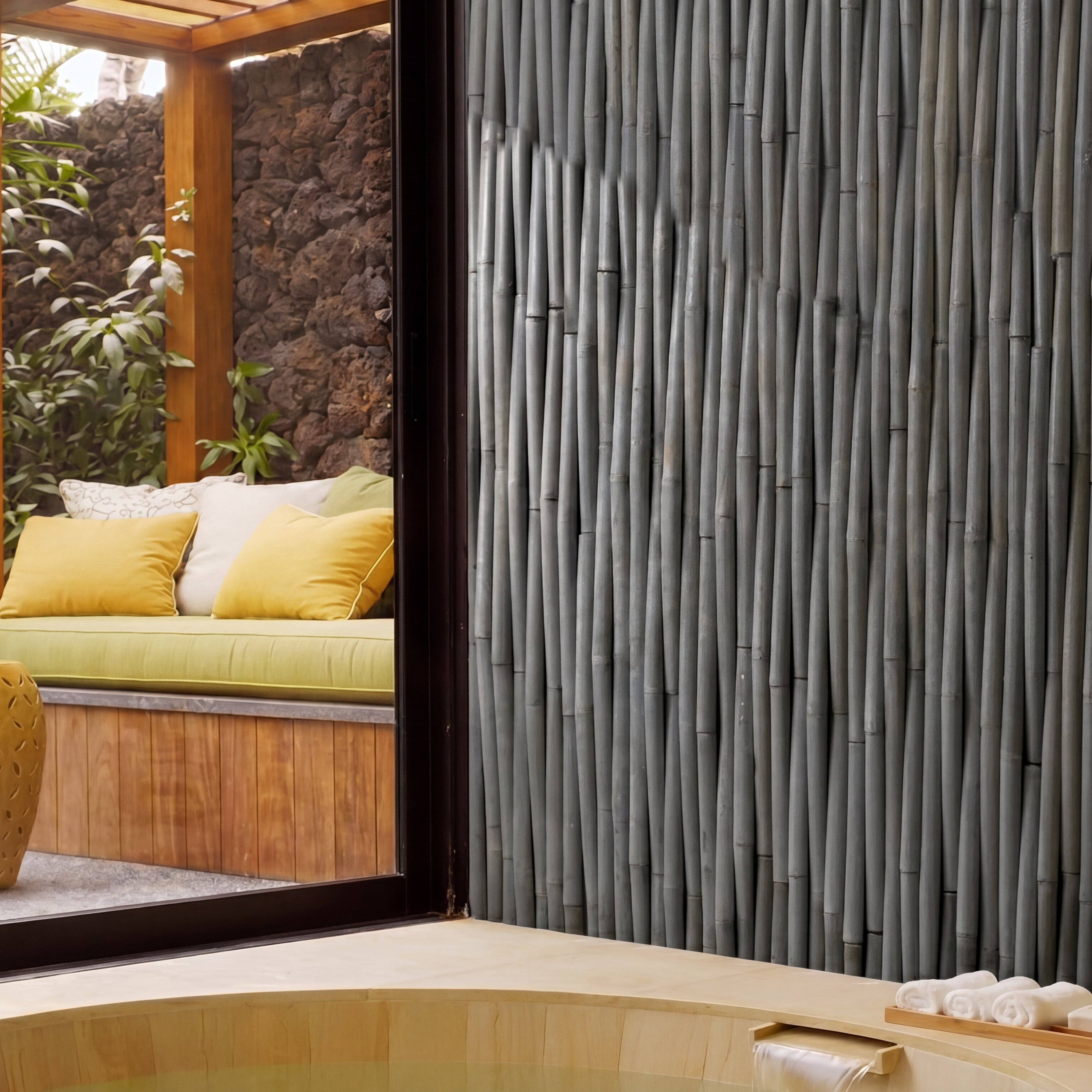 PURE BLACK, BAMBOO RELIEF, Cladding - Havai'iano