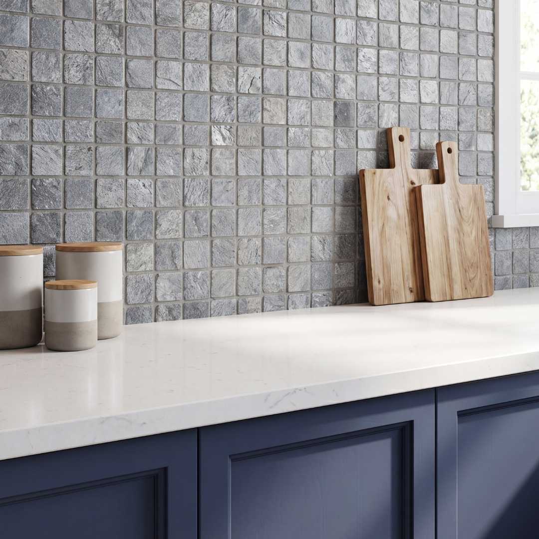 SILVER, SQUARES 2x2 - 12.75" x 11.5" (1 SF/PC) - Havai'iano