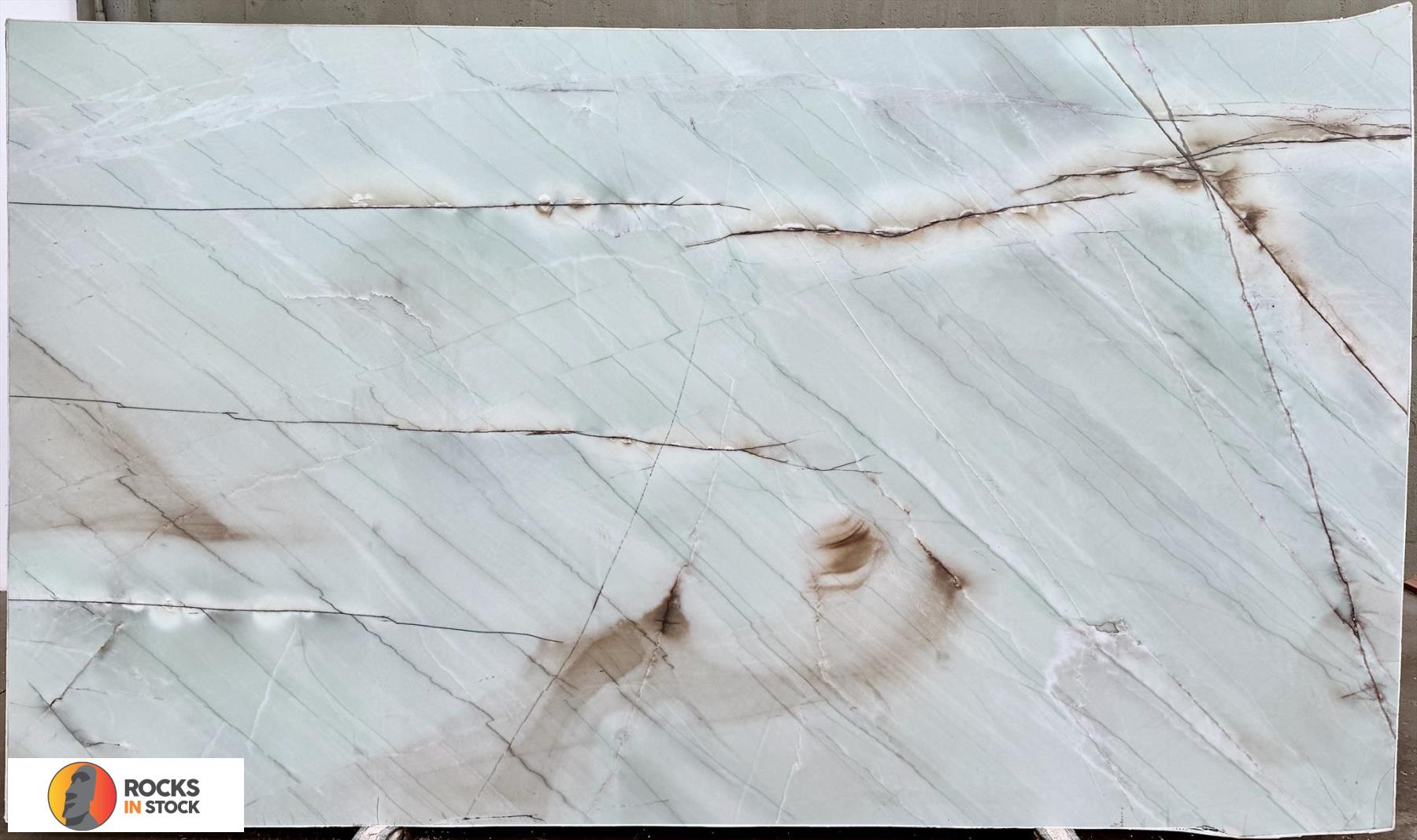 AQUAMARINE Quartzite polished 3cm thick - Slab