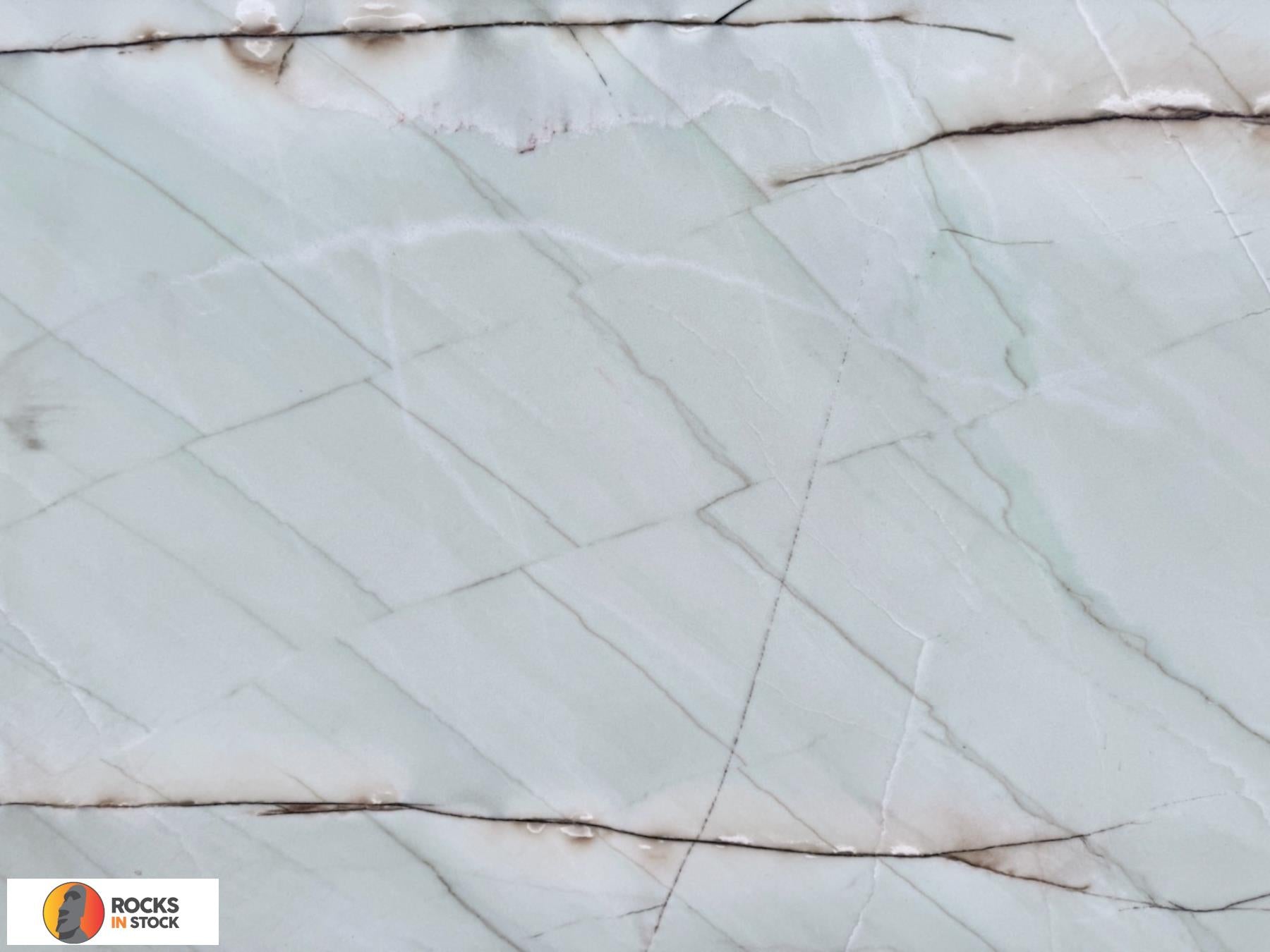 AQUAMARINE Quartzite polished 3cm thick - Slab