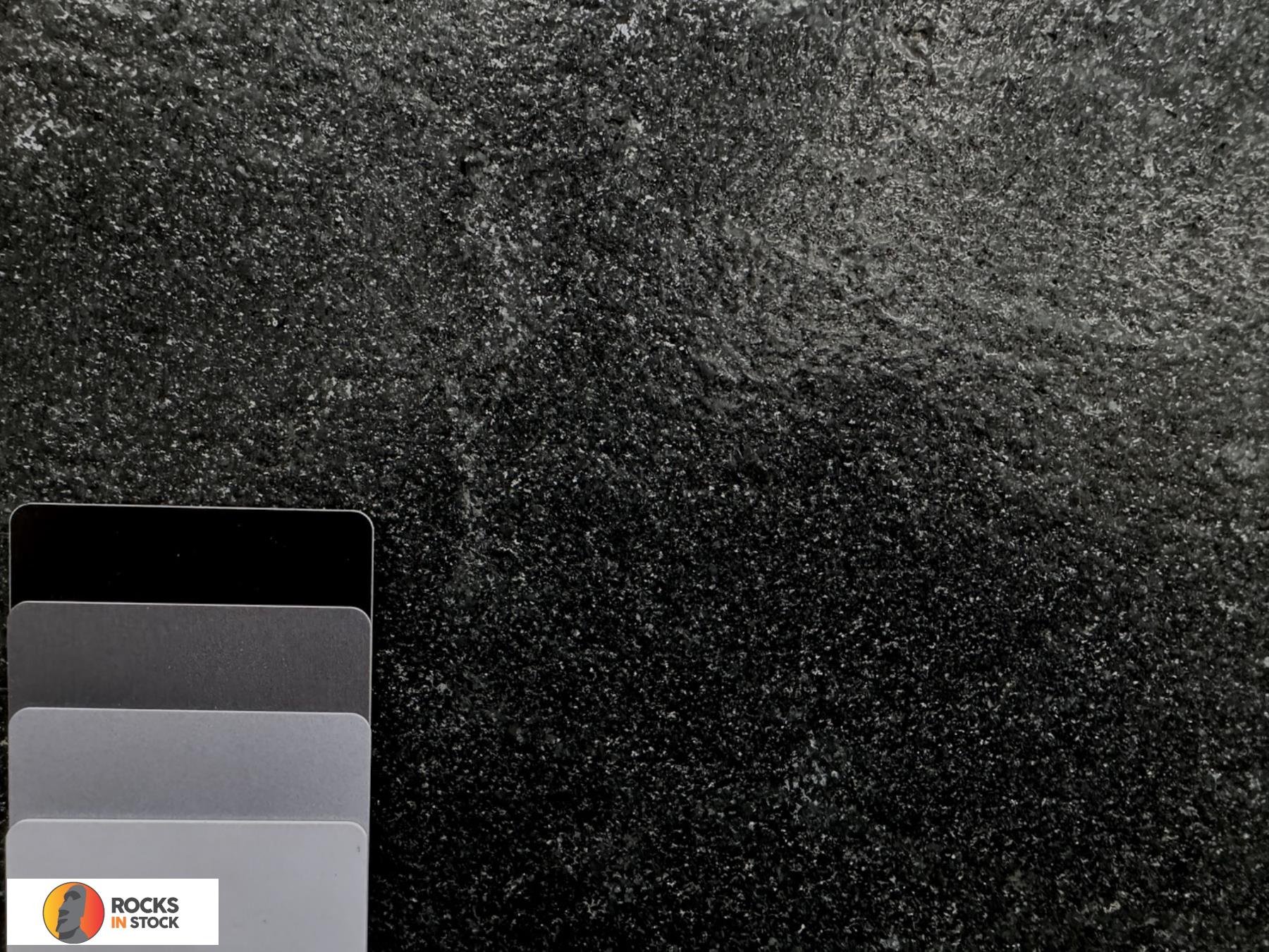 BLACK MIST Granite leather 3cm thick - Slab