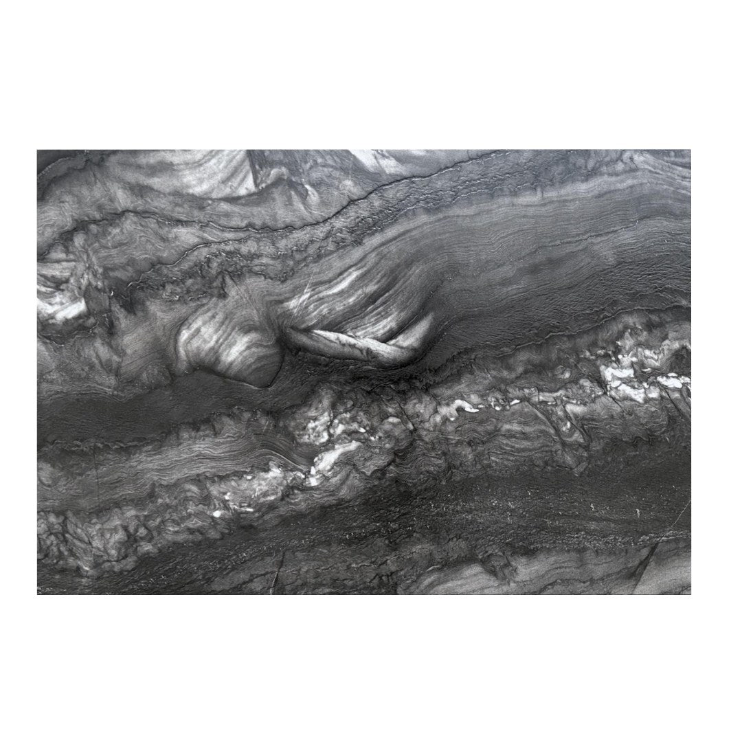 BLACK RAJ Quartzite leather 3cm thick - Slab