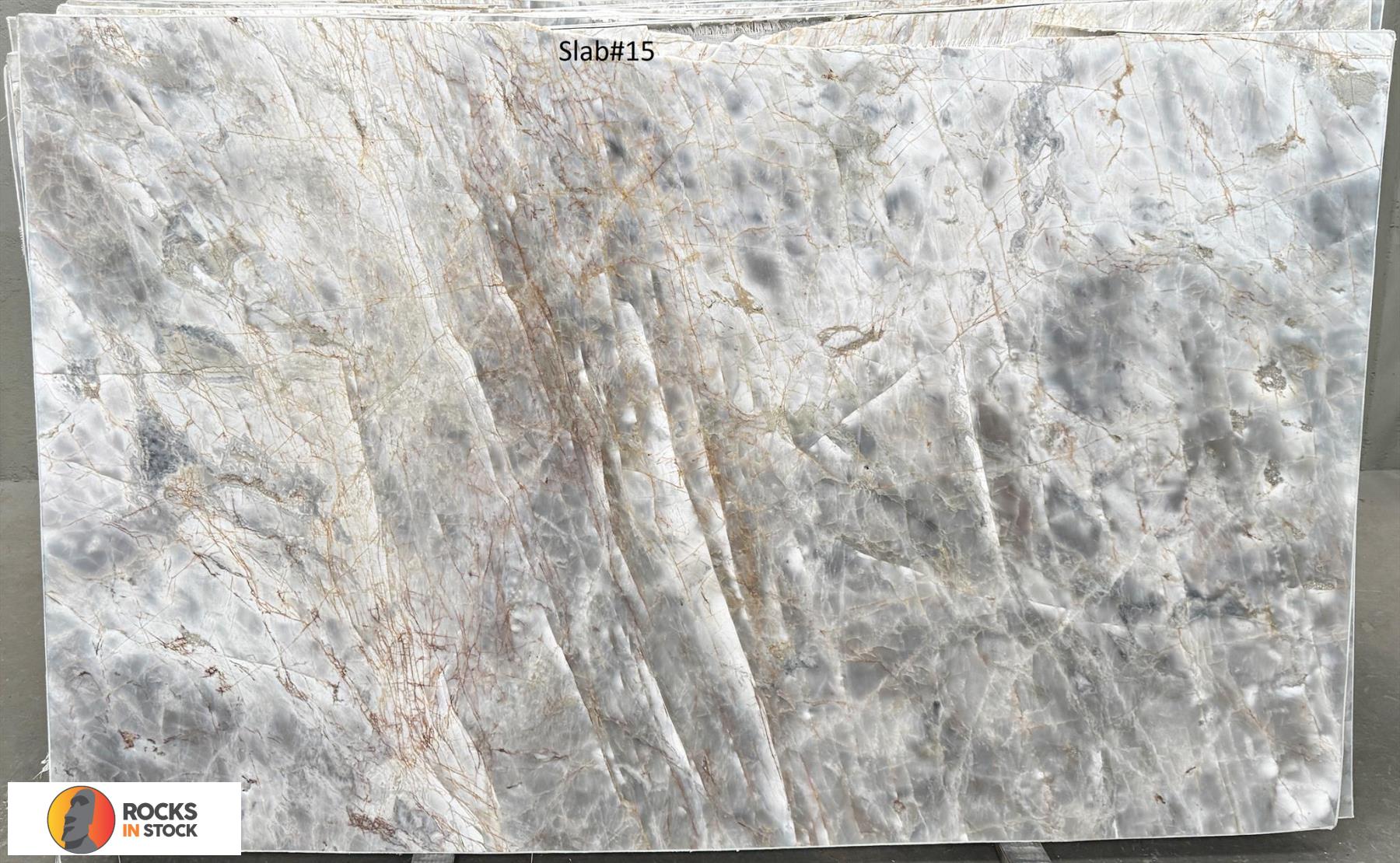 CRISTAL LAKE Quartzite polished 3cm thick - Slab