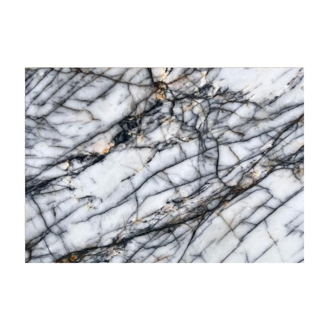 CRISTALLO BLACK Quartzite polished 3cm thick - Slab