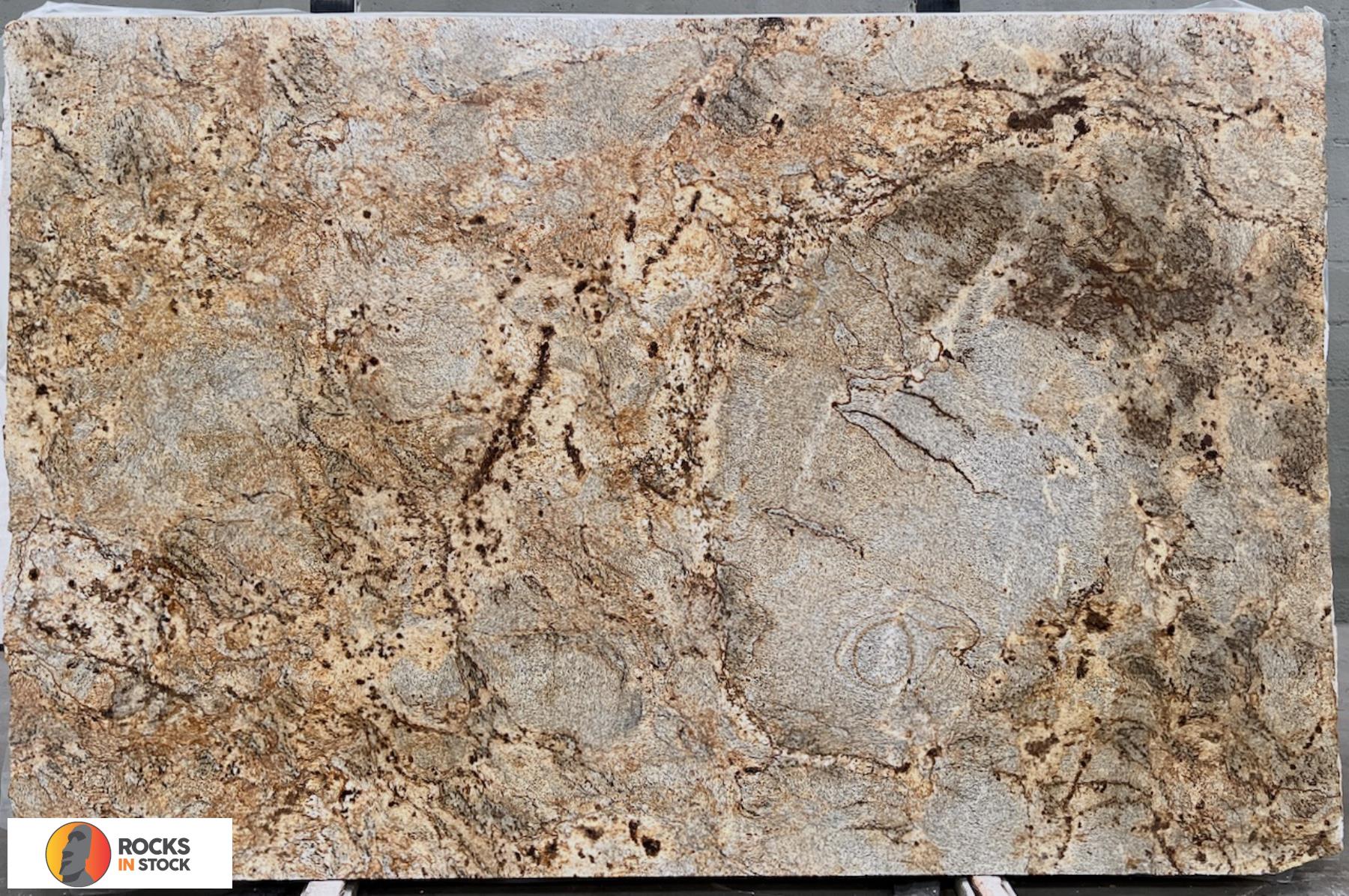GOLDEN CRYSTAL Granite leather 3cm thick - Slab