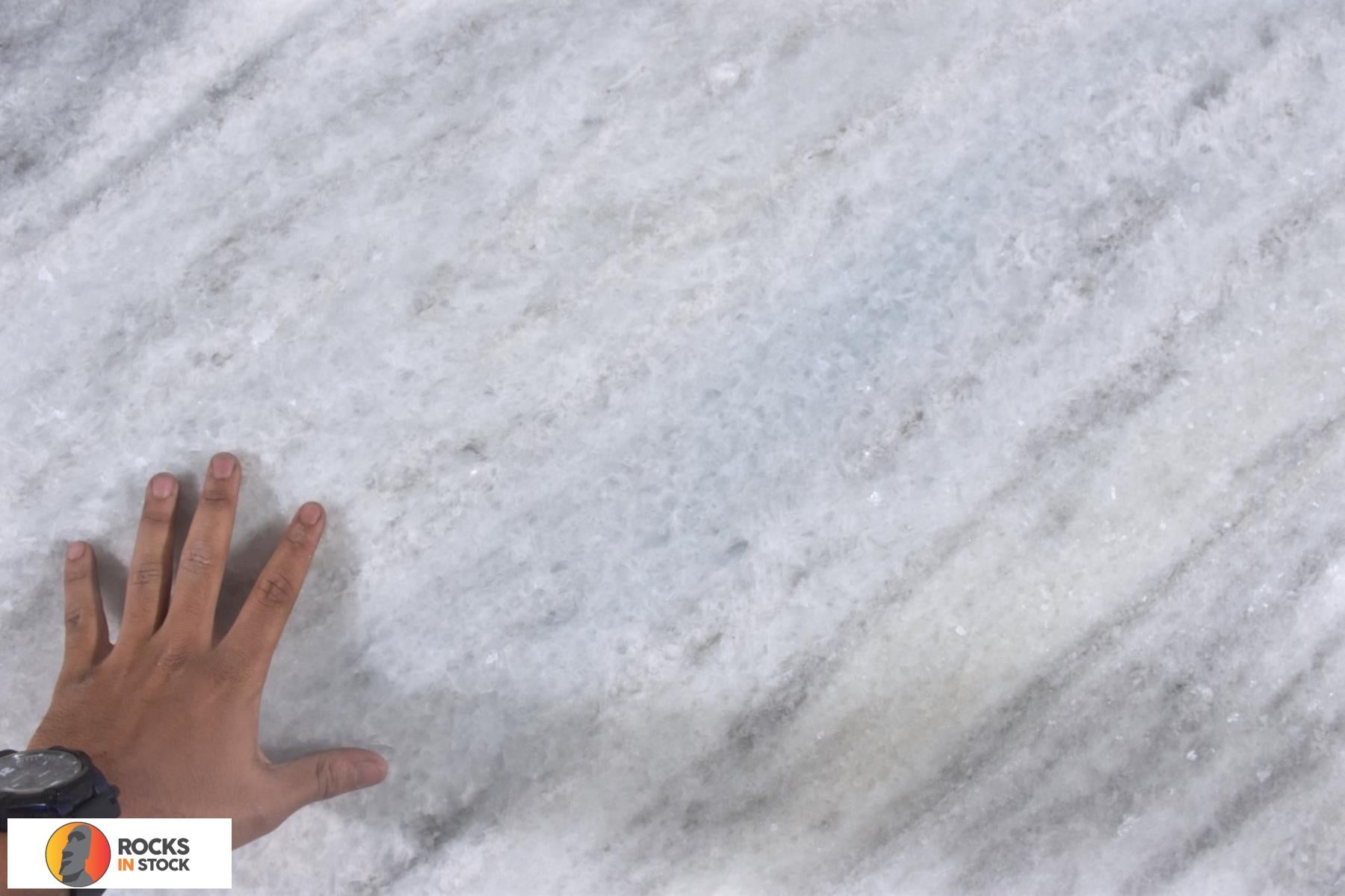 ICE CRYSTAL Dolomite leather 3cm thick - Slab