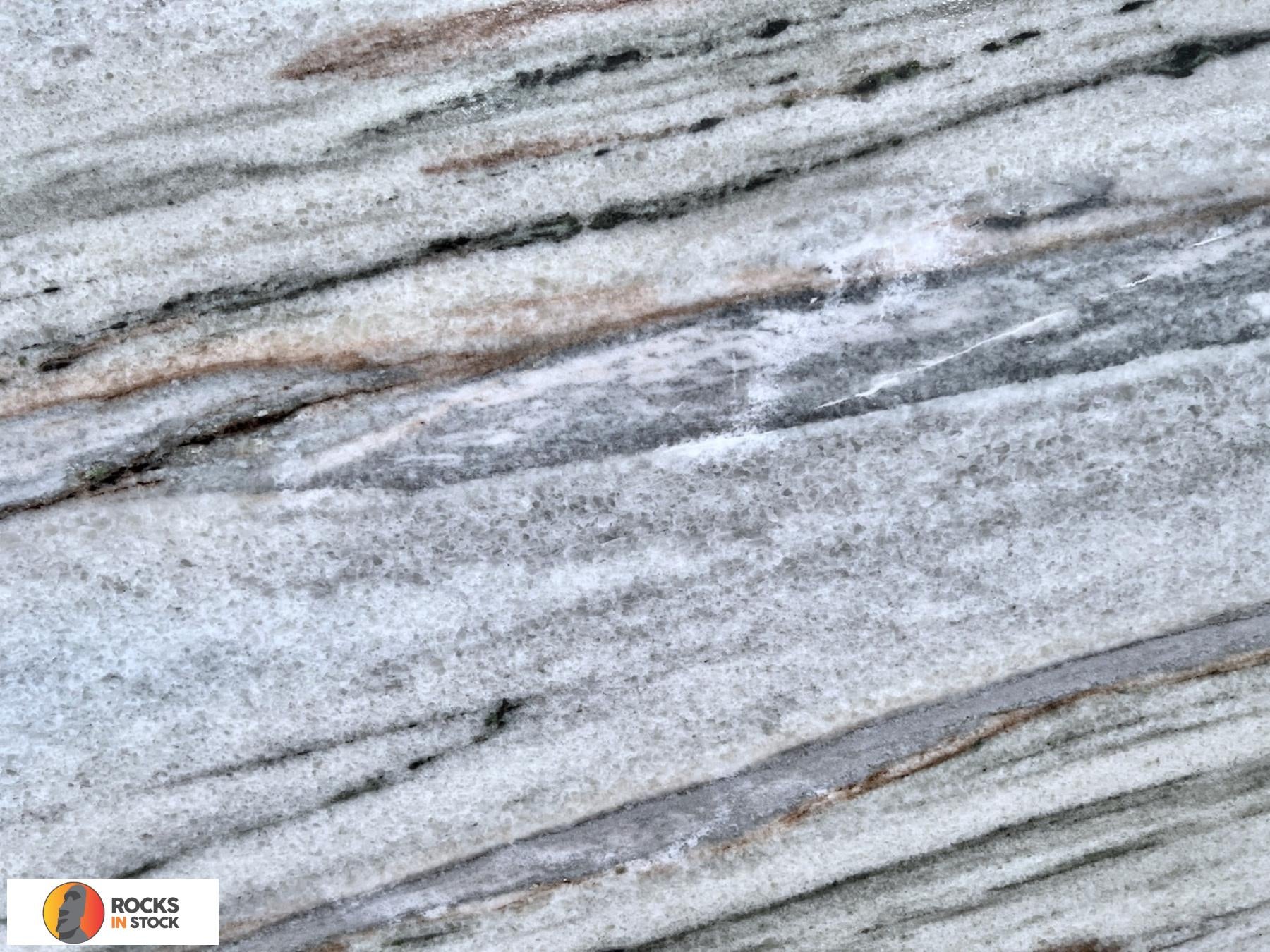 ICE CRYSTAL Dolomite leather 3cm thick - Slab
