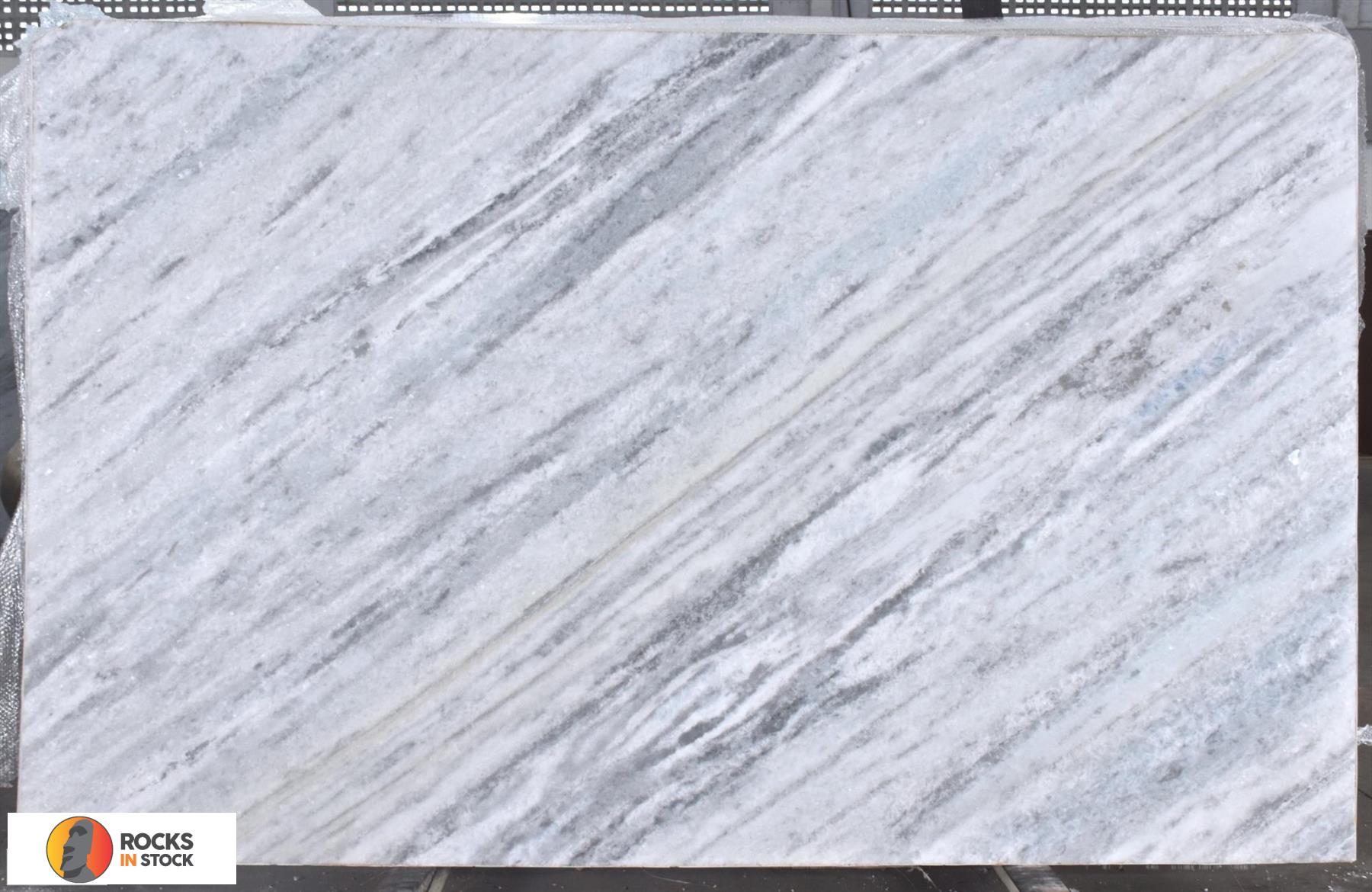 ICE CRYSTAL Dolomite leather 3cm thick - Slab