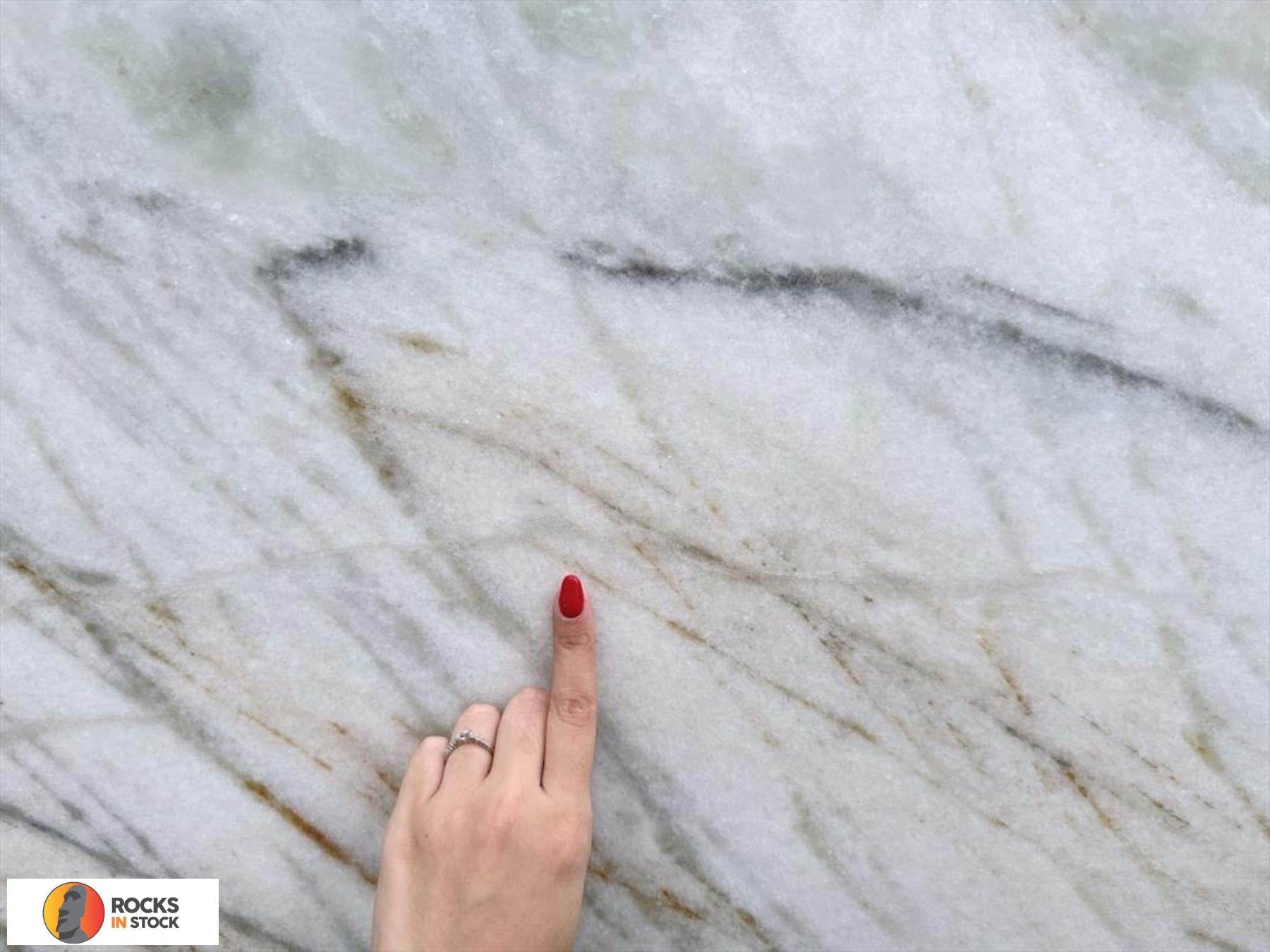 VENATINO WHITE Dolomite leather 3cm thick - Slab