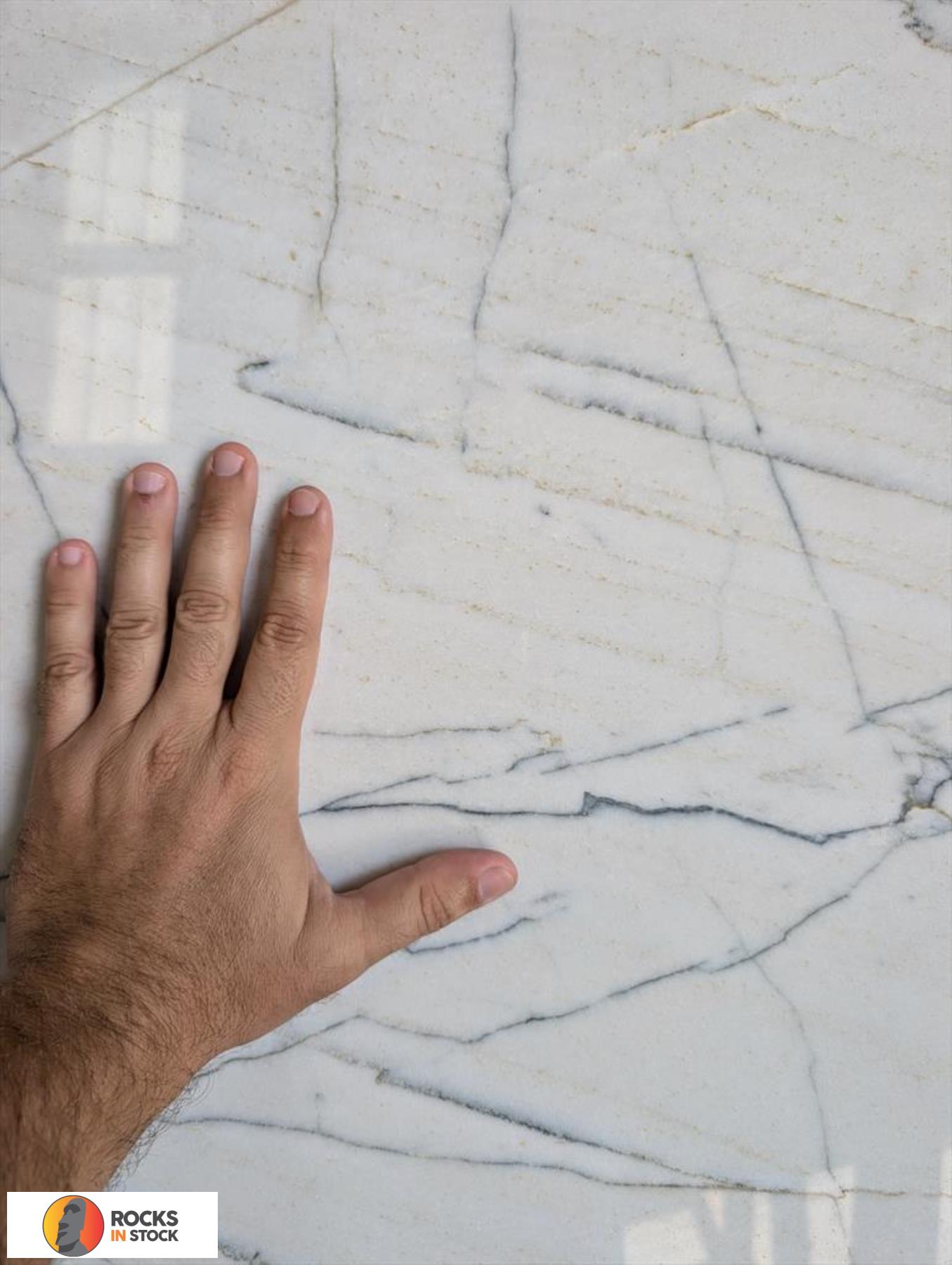 WHITE LUX Quartzite polished 3cm thick - Slab