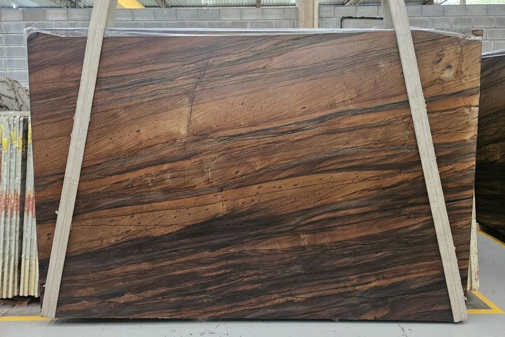 SANDALUS Quartzite leather 2cm thick - Slab