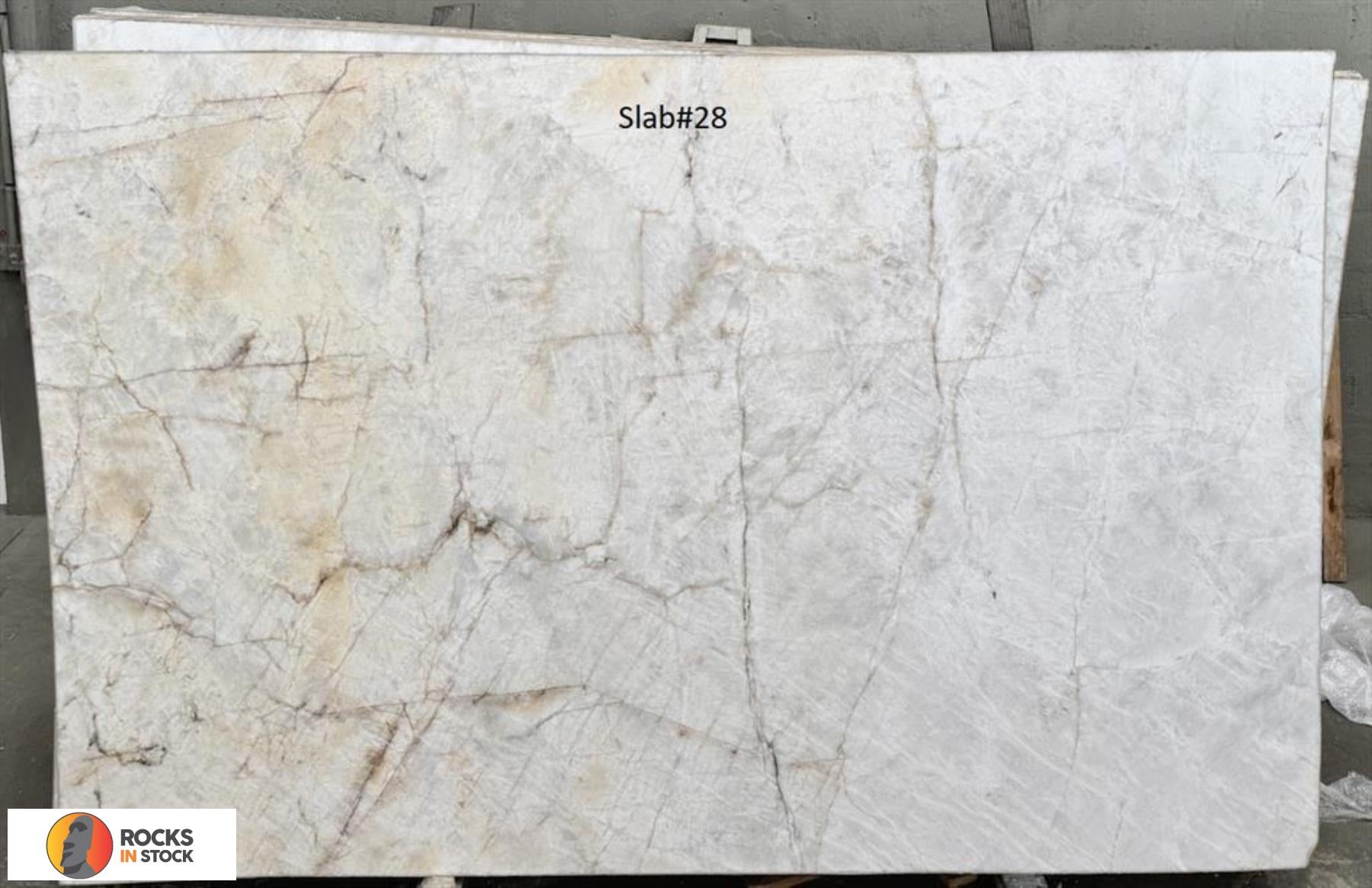 CRISTALLO Quartzite polished 3cm thick - Slab